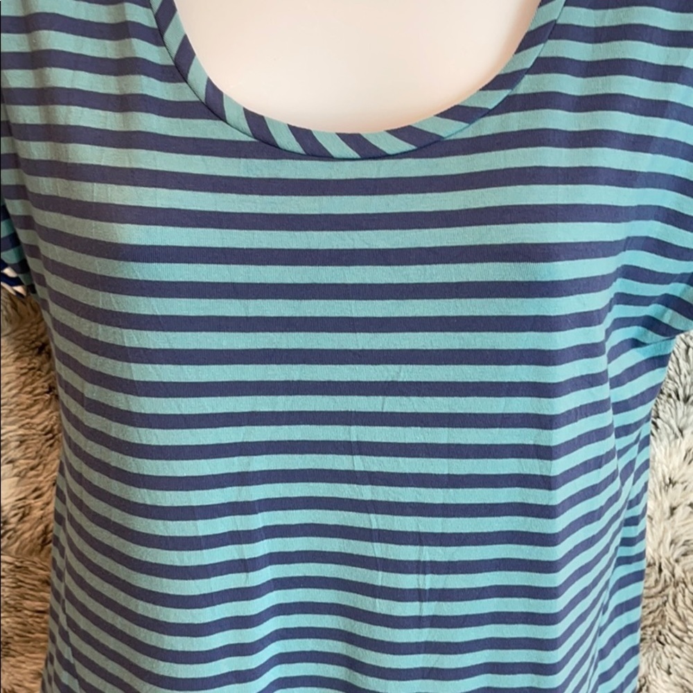 Matilda Jane Walkout Blue Striped Dress - Picture 6 of 9
